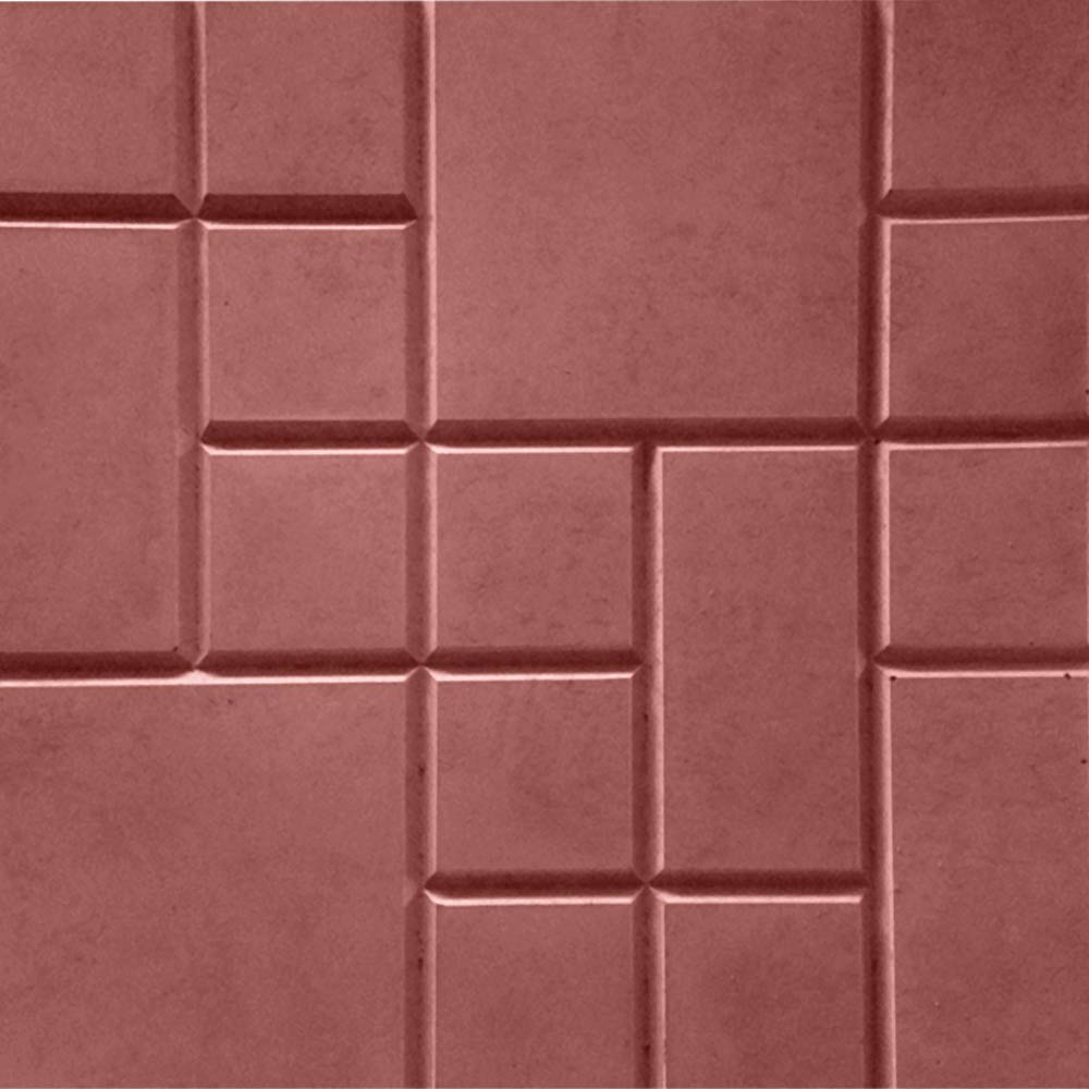Betonghelle 25 × 25 cm – rød